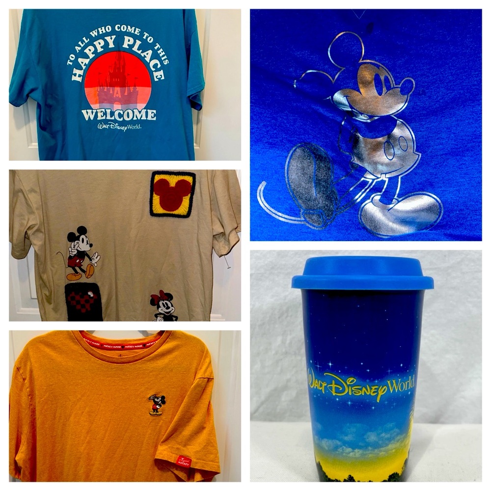 Disney Bundle!  4 Tops and 1 Cup Size XL